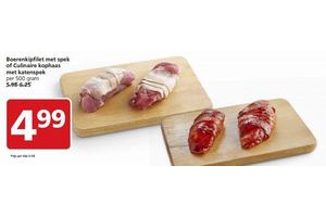 boerenkipfilet met spek of culinaire kophaas met katenspek