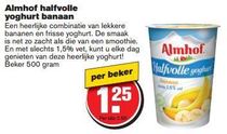 almhof halfvolle yoghurt banaan