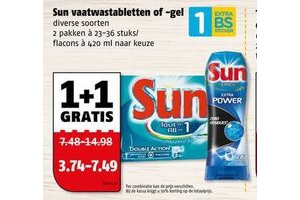 sun vaatwastabletten of gel