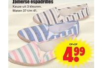 zomerse espadrilles