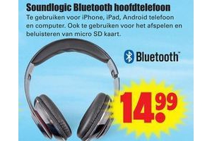 soundlogic bluetooth hoofdtelefoon