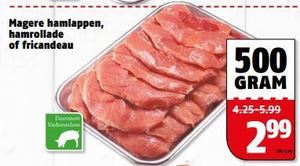magere hamlappen hamrollade of fricandeau