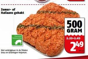 zomer of italiaans gehakt