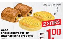 coop chocolade room of indonesische broodjes