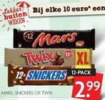 mars snickers of twix 12 pack
