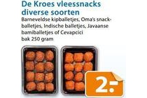 de kroes vleessnacks diverse soorten