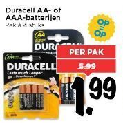 duracell aa of aaa batterijen