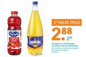 orangina 1 4 literflessen en ocean spray literflessen