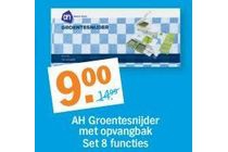 groentesnijder met opvangbak