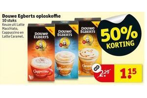 eenzaam zien Regenachtig Douwe Egberts oploskoffie 50% korting tot 24 juli 2016 - Beste.nl