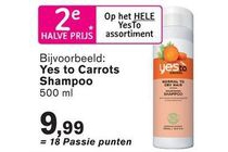 yes to carrots shampoo