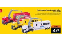 speelgoedtruck met trailer