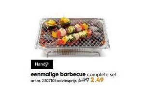 eenmalige barbecue