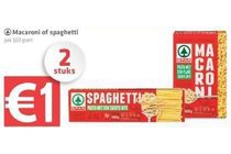 spar macaroni of spaghetti