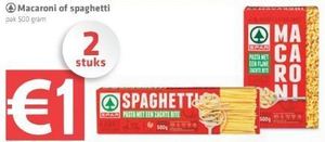 spar macaroni of spaghetti