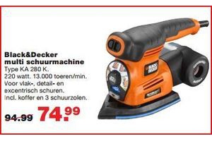 black en decker multi schuurmachine