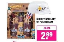 sheriff speelset of politiehelm