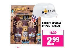 sheriff speelset of politiehelm