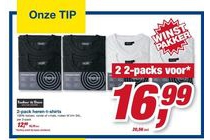2 pack heren t shirts