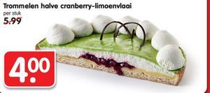 trommelen halve cranberry limoenvlaai