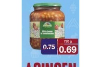 witte bonen in tomatensaus