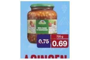 witte bonen in tomatensaus