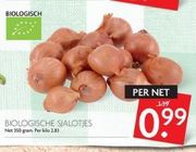 biologische sjalotjes per net voor eur0 99