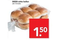 deen witte bollen 12 stuks