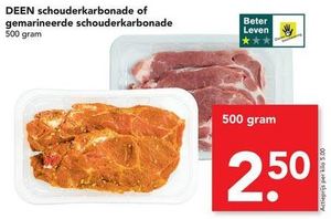 deen schouderkarbonade of gemarineerde schouderkarbonade