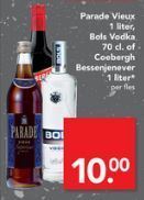 parade vieux 1 liter bols vodka 70 cl of coebergh bessenjenever 1 liter