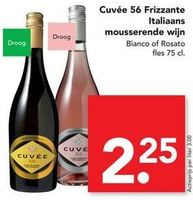 cuvee 56 frizzante italiaanse wijn bianco of rosato