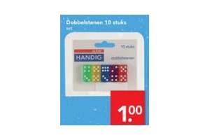 dobbelstenen 10 stuks