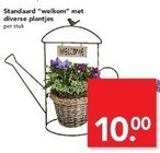 standaard welkom met diverse plantjes