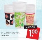 plastic bekers