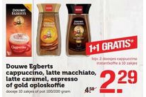 douwe egberts cappuccino latte macchiato latte caramel espresso of gold oploskoffie
