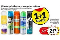 gillette en satin care scheergel en schuim