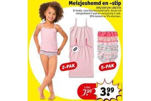 meisjeshemd en slip