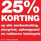 sierbestrating siergrind ophoogzand en rubberen tuintegels