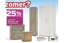 kim garderobe lade en nachtkasten
