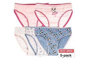 meisjes slip nu 5 pack voor eur3 99