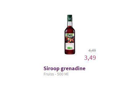 siroop grenadine