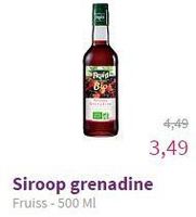 siroop grenadine