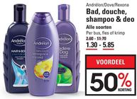 andrelon dove rexona bad bouche shampoo en deo