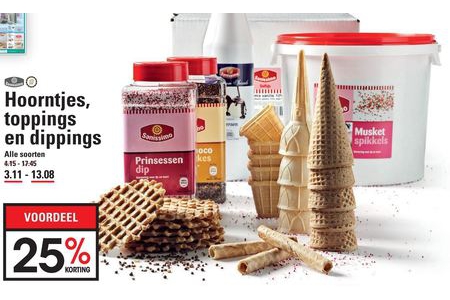 sanissimo hoorntjes toppings en dippings