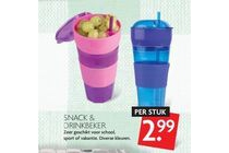 snack en drinkbeker