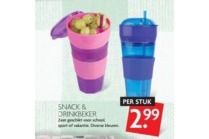 snack en drinkbeker