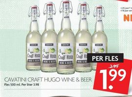 cavatini craft hugo wine en beer