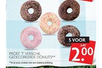 proef t verschil gedecoreerde donuts