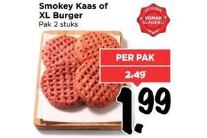smokey kaas of xl burger