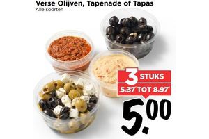 verse olijven tapenade of tapas